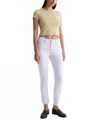 AG - Adriano Goldschmied Farrah Skinny Ankle Jean In Pearl White