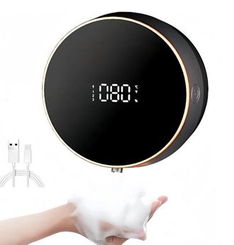 OEM Dispensador Autom&aacute;tico De Jab&oacute;n En Espuma - 3 Niveles Ajustables, Montaje En Pared, Sin Contacto, 300 Ml, Recargable Con Pantalla Lcd, Carga Usb, Blan