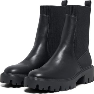 Only BETTY-7 Blend WoMens Black Heeled Ankle Boots - Size UK 5