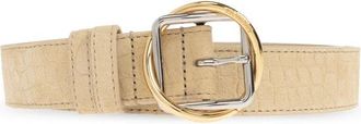 Jacquemus Leren Riem - unisex - Riemen - Beige - 85 CM - Leer - Accessoires