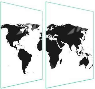 OEM Placa Protectora De Vidrio Para Estufa 70x52 Mapa