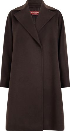 Max Mara Dravenna Jas - Dames - Mantel - Bruin - XS - Wol - Jassen