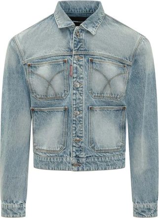Dsquared2 Denim Jacket - Heren - Spijkerjassen - Blauw - XL - Denim - Jassen