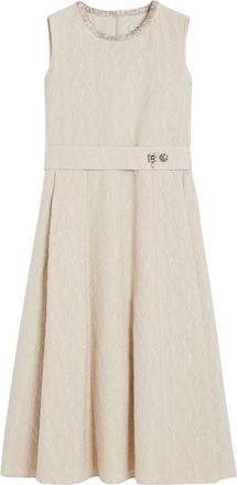 Max Mara Kleedjes, Dames, Beige, XL, Katoen, Carmen Dress