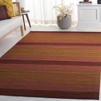 Safavieh Marbella Hand Made Area rug, Rust Contemporary Style Non-Shedding