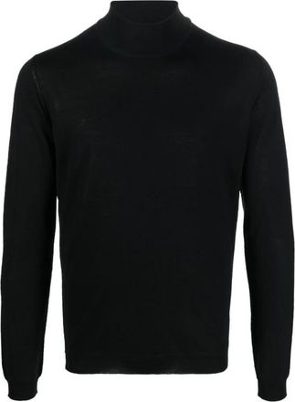 Goes Botanical Botanische Merino Coltrui - Heren - Coltruien - Zwart - L - Wol - Truien & Vesten