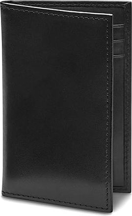 Bosca Old Leather Collection - 8 Pocket Credit Card Case Mens Wallet Black Leather