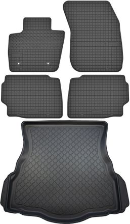 OEM Juego De Alfombrillas De Goma Para Coche Y Maletero Para Ford Mondeo V Liftback Desde Enero De 2015