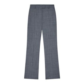 Ganni Pantalones rectos - Trousers - Mujer - Gris - S
