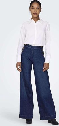 Only Jeans a fondo ampio blu medio