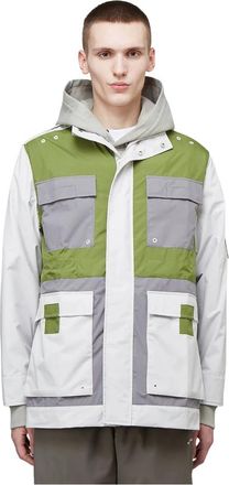 A-Cold-Wall* Technische jas met contrastpanelen - Heren - Zomerjassen - Veelkleurig - M - Polyester - Jassen