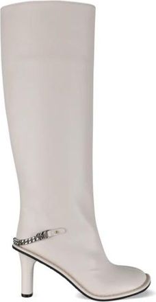 Stella McCartney Ryder Laarzen met Hoge Hak - Dames - Laarzen met Hak - Wit - 38 EU - Leer - Schoenen