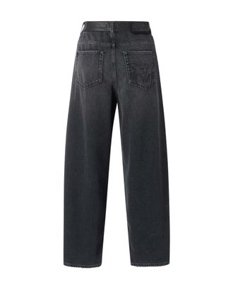 Pinko Balloon-Fit Cotton-Lyocell Jeans - Black