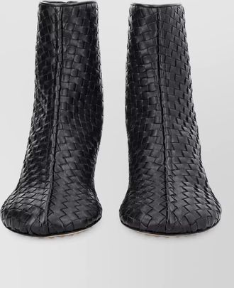 Bottega Veneta leather cherry ankle boots