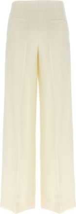 Brioni Womens White Wool Casual Pants