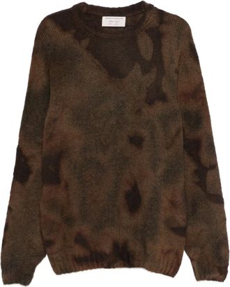 Original Vintage Style Maglione girocollo con fantasia tie dye - Toni neutri