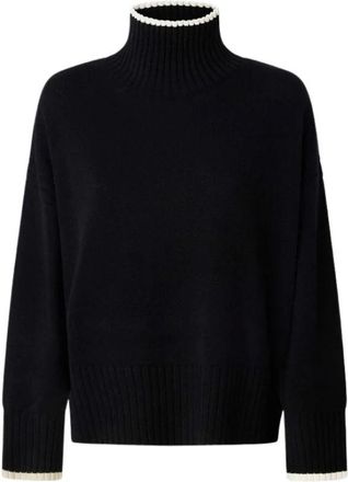 Pinko Pinko - Falkland Sweater - Dames - Truien - Zwart - Maat: M Wol
