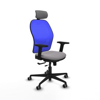Piqueras y Crespo Silla De Oficina Piqueras Y Crespo Jorquera Azul Malla Similpiel