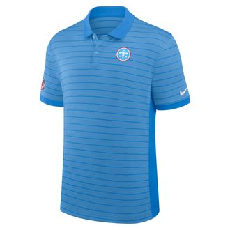 Nike Tennessee Titans Sideline Victory Stripe Nike Mens Dri-FIT NFL Polo in Blue | 03BG0EHT9V-RPE