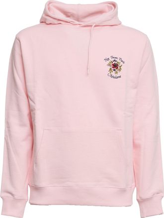 Dr&ocirc;le de Monsieur Slogan Rose Printed French Hoodie