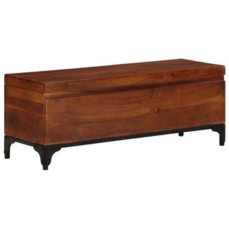 vidaXL Ba&uacute;l De Almacenaje De Madera Maciza De Acacia 110x35x41 Cm Vidaxl