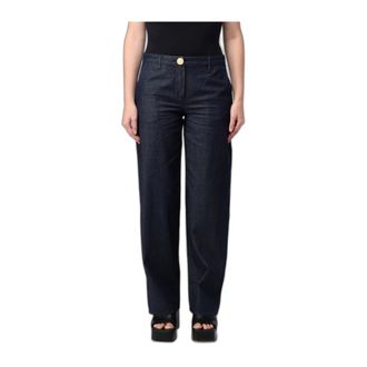 A|X Armani Exchange Pantaloni Dritti in Denim Chambray - - Trousers - Donna - Blu - L