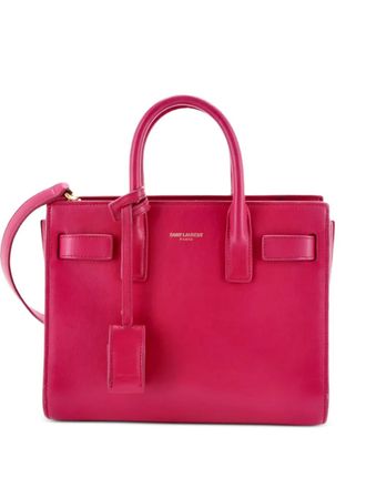 Saint Laurent Sac de Jour Bag Leather Nano tote bag - Rosa