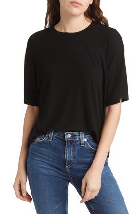 AG - Adriano Goldschmied Karter Ex-Boyfriend T-Shirt in True Black at Nordstrom, Size Small