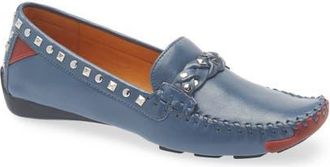 Robert Zur Soho Classic Bit Loafer - Multiple Widths Available in Ocean/white at Nordstrom, Size 10.5