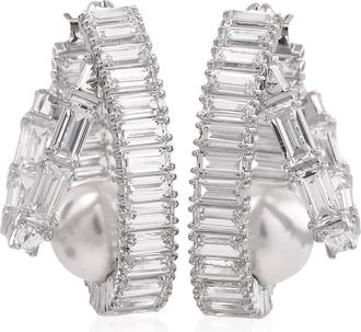 Swarovski x Ariana Grande Baguette Cut Hoop Earrings