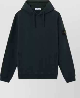 Stone Island cotton half-zip hoodie
