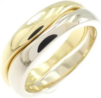 Cartier Yellow Gold (18K) White Gold (18K) Band Ring (Pre-Owned)