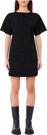 Liu Jo ECS Abito Maglia - Dames - Korte kleedjes - Zwart - M - Kleedjes