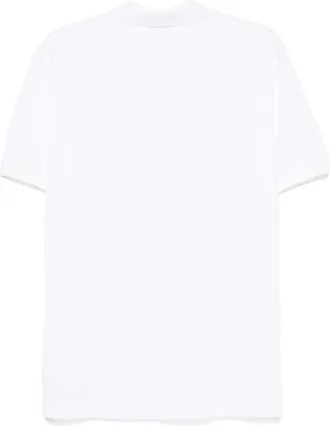 Comme Des Gar&ccedil;ons Black Heart Embroidered Polo - White