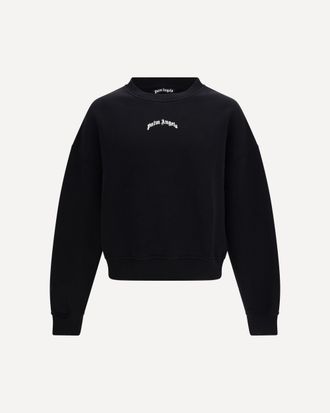 Palm Angels Back curved logo Sweatshirt Male M