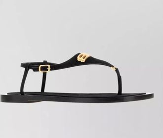 Balenciaga suede thong sandals
