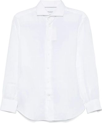 Brunello Cucinelli Camicia in lino - Bianco