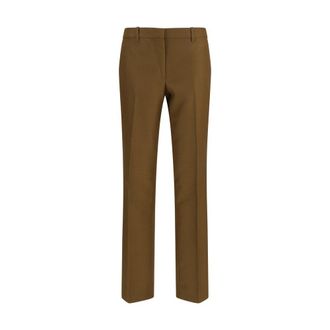 Burberry Brown Wool Oves Aries Dress Womens Pants