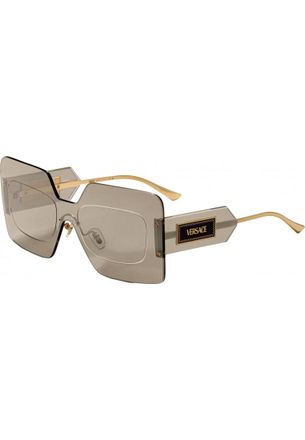 Versace Womens VE2277 42 10018V Sunglasses - Silver - One Size