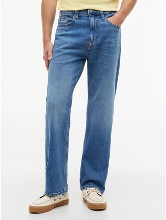 Tommy Hilfiger Mens Tommy Jeans Loose Fit Jean - Medium Wash Denim - 30W x 34L