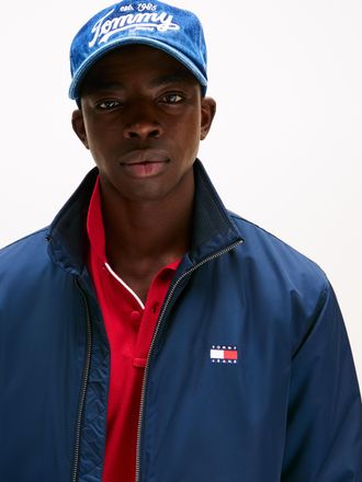 Tommy Jeans Blouson TOMMY JEANS TJM ESSENTIAL PADDED JACKET EXT, Herren, Gr. 4XL, blau (schwarz night navy), Web, Obermaterial: 100% Polyester, regular fit, elast