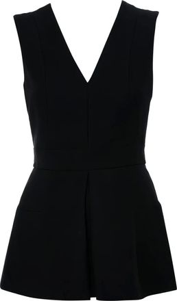 Alexander McQueen Top smanicato - Nero