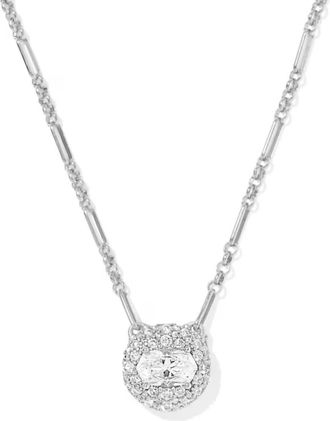 Kendra Scott Womens Bella Short Pendant Necklace In Silver