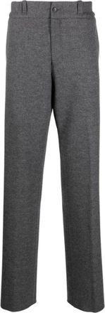 Lanvin Rechte Broek - Heren - Straight fit broeken - Grijs - M - Wol - Broeken