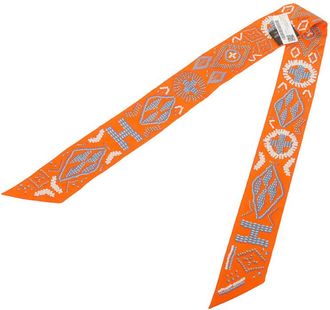 Herm&egrave;s Pre-owned Hermes Kelly En Perles Silk Twilly Scarf Ladies 6JRC1MQGBPYOCT22