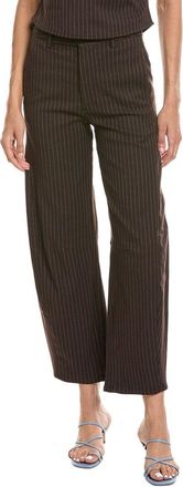 DL1961 Miro Brown Blue Stripe Barrel Leg Jean