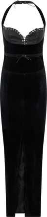 Ludovic de Saint Sernin Womens Long Dress Grace Black Polyester