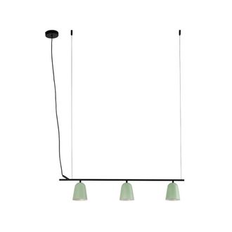 Netlighting Studio 3 Light Bar Pendant Ceiling Light Matt Green