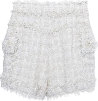 Balmain Shorts con orlo sfilacciato - Toni neutri