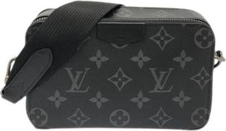 Louis Vuitton Pre-owned Monogram Eclipse Alpha Wearable Wallet Shoulder Bag - Dames - Vintage Schoudertas - Zwart - ONE Size - Vintage